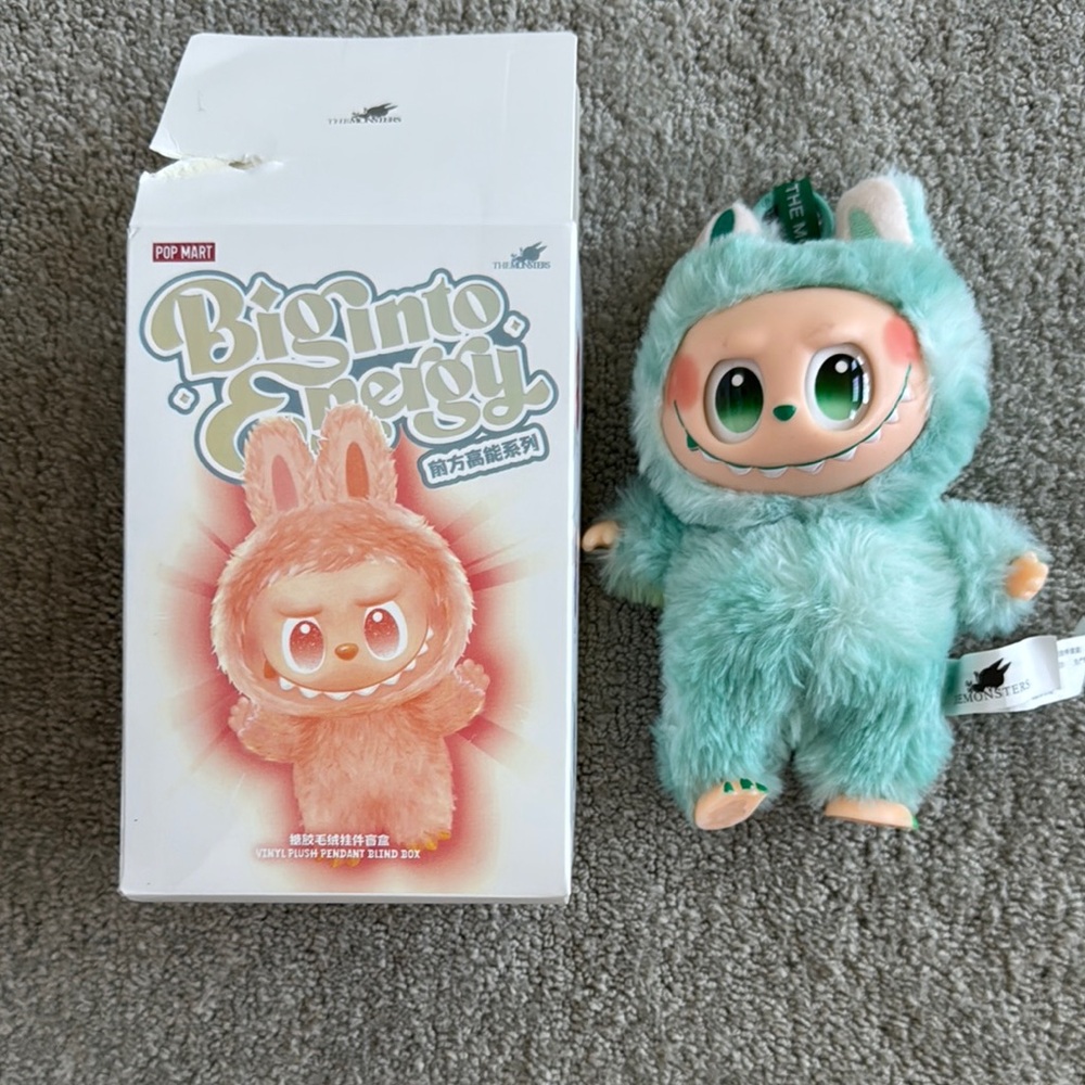 Pop Mart Labubu Green Plush Toy